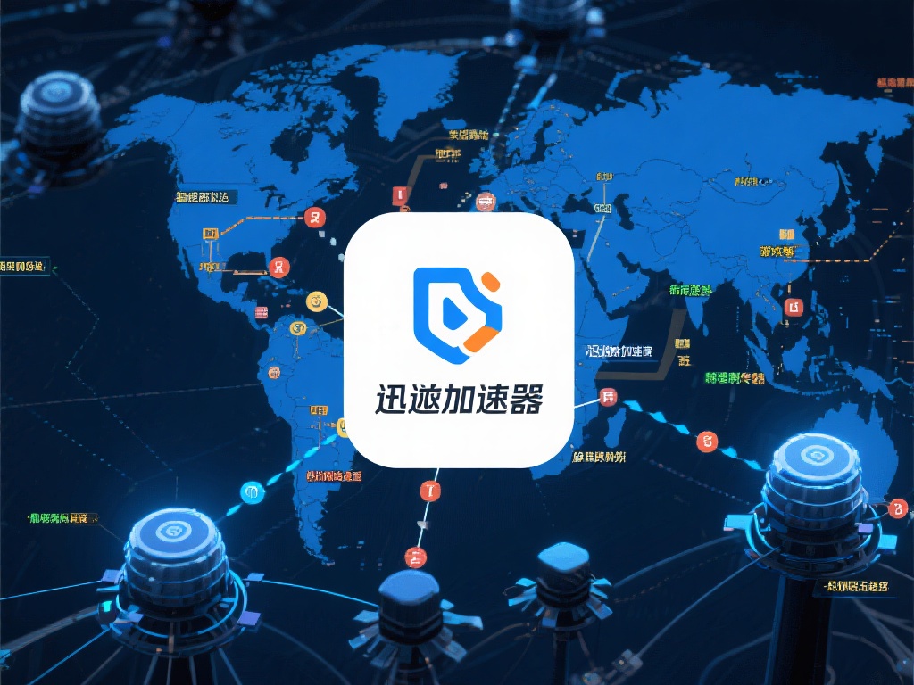 迅游加速器采用了全球分布的服务器节点，能够智能选择